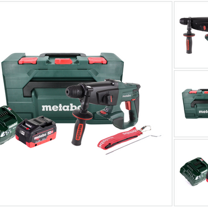 Martillo combinado a batería Metabo KHA 18 LTX 18 V 2,2 J SDS Plus + 1x batería 8,0 Ah + cargador + metaBOX