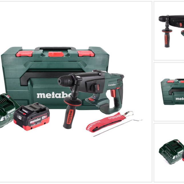Martillo combinado a batería Metabo KHA 18 LTX 18 V 2,2 J SDS Plus + 1x batería 8,0 Ah + cargador + metaBOX