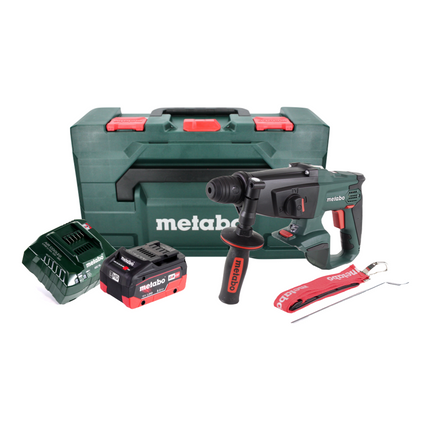Martillo combinado a batería Metabo KHA 18 LTX 18 V 2,2 J SDS Plus + 1x batería 8,0 Ah + cargador + metaBOX