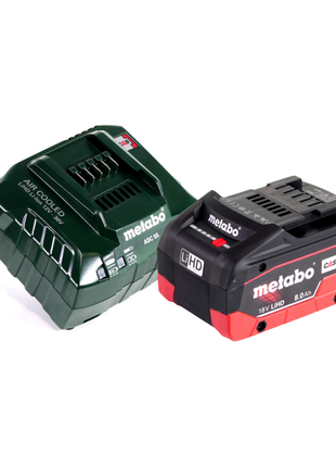 Metabo KHA 18 LTX Akku Kombihammer 18 V 2,2 J SDS Plus + 1x Akku 8,0 Ah + Ladegerät + metaBOX