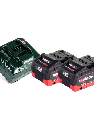 Metabo KHA 18 LTX Marteau sans fil 2,2 J 18V SDS Plus + 2x Batteries 8,0 Ah + Chargeur + Coffret MetaBOX