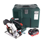 Metabo MKS 18 LTX 58 sierra circular para metal a batería 18 V 165 mm + 1x batería 8,0 Ah + MetaLoc - sin cargador