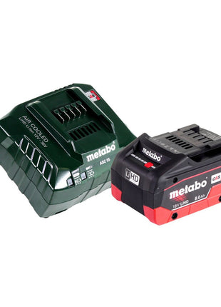 Metabo MKS 18 LTX 58 Akku Metall Handkreissäge 18 V 165 mm + 1x Akku 8,0 Ah + Ladegerät + MetaLoc