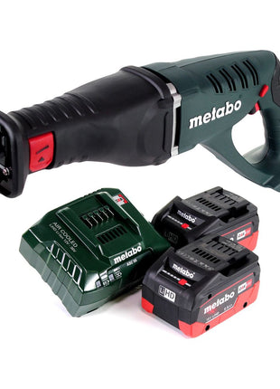 Metabo ASE 18 LTX Scie sabre sans fil 18 V + 2x Batteries 5,5 Ah + Chargeur