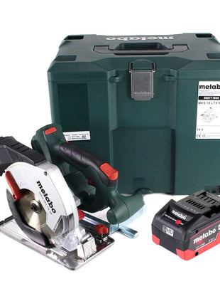 Metabo MKS 18 LTX 58 sierra circular para metal a batería 18 V 165 mm + 1x batería 5,5 Ah + MetaLoc - sin cargador