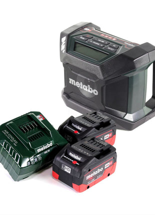 Metabo R 12-18 DAB+ BT Radio de chantier sur batterie 12-18 V DAB+ Bluetooth + 2x batteries 5,5 Ah + chargeur