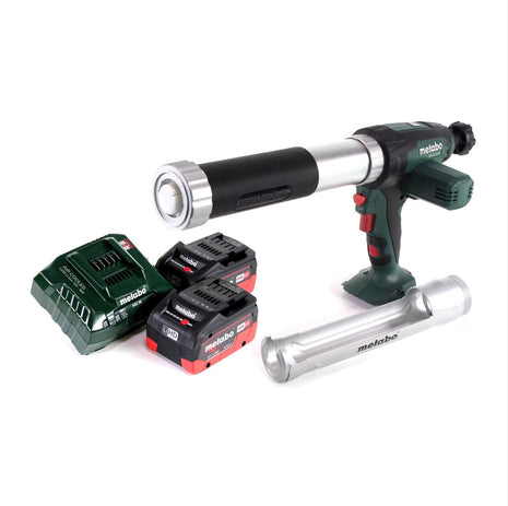 Pistola de cartuchos a batería Metabo KPA 18 LTX 400 18 V + 2x batería 5,5 Ah + cargador