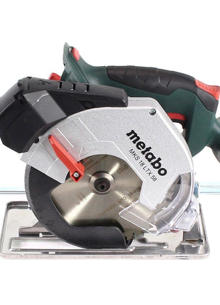 Metabo MKS 18 LTX 58 Akku Metall Handkreissäge 18 V 165 mm + 1x Akku 4,0 Ah + MetaLoc - ohne Ladegerät