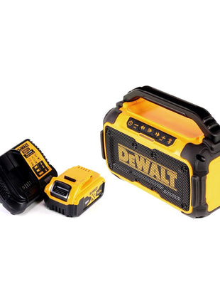 Altavoz Bluetooth con batería DeWalt DCR 011 P1 10,8 - 18 V + 1x batería 5,0 Ah + cargador