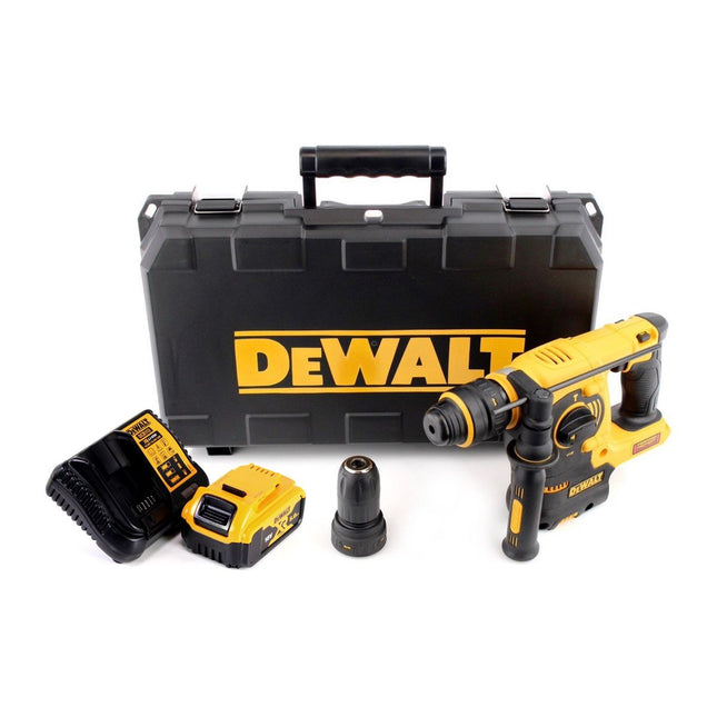 Martillo combinado a batería DeWalt DCH 254 P1 18 V 2,1 J SDS Plus + 1x batería 5,0 Ah + cargador + portabrocas intercambiables + maletín