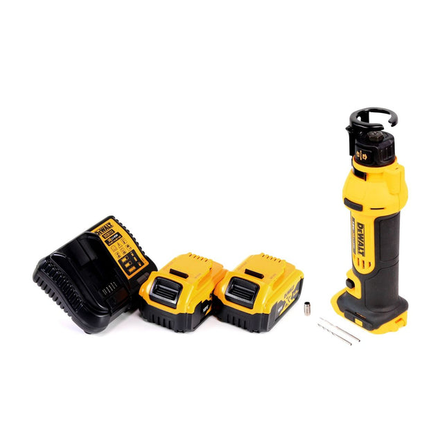 Fresadora de paneles de yeso a batería DeWalt DCS 551 P2 18 V + 2x baterías 5,0 Ah + cargador