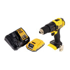 Taladro atornillador inalámbrico Dewalt DCD 780 D1 18 V 60 Nm + 1x batería 2,0 Ah + cargador