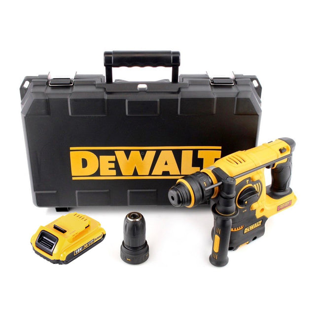 Martillo combinado a batería DeWalt DCH 254 NT 18 V 2,1 J SDS Plus + 1x batería 2,0 Ah + portabrocas intercambiable + maletín - sin cargador