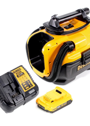 Aspirador en seco y húmedo a batería Dewalt DCV 582 14,4 - 18 V + 1x batería 2,0 Ah + cargador