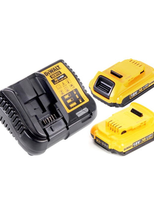 Sierra sable a batería Dewalt DCS 380 D2 sierra alternativa 18 V + 2x baterías 2,0 Ah + cargador