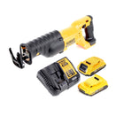 Sierra sable a batería Dewalt DCS 380 D2 sierra alternativa 18 V + 2x baterías 2,0 Ah + cargador