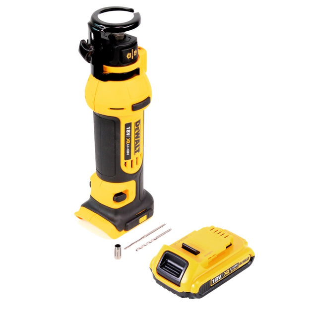 Fresadora de paneles de yeso a batería DeWalt DCS 551 N 18 V + 1x batería 2,0 Ah - sin cargador