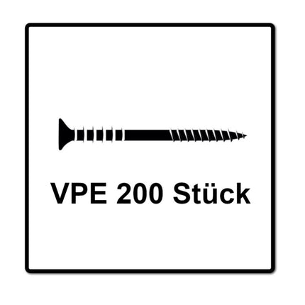 Tornillo de ajuste SPAX 6,0 x 90 mm 200 piezas (2x 161010600903) rosca de ajuste con ranuras de retención cabeza plana T-STAR Plus 4Cut WIROX