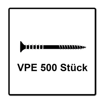 SPAX Adjusting Screw 6.0 x 90 mm - Adjusting Thread with Retaining Grooves - Flat Head - T-STAR Plus - 4Cut - WIROX 500 pcs. (5x 161010600903)