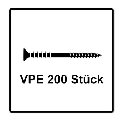 SPAX Adjusting Screw 6.0 x 120 mm - Adjusting Thread with Retaining Grooves - Flat Head - T-STAR Plus - 4Cut - WIROX 200 pcs. (2x 161010601305)