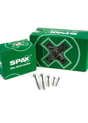 SPAX Vis universelle 4,5 x 40 mm - Filetage partiel - Tête fraisée T-STAR plus - 4Cut - WIROX - 1000 pcs. (5x 0191010450403)