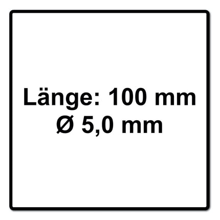 Tornillo universal SPAX 5,0 x 100 mm 200 piezas (2x 0191010501003) rosca parcial cabeza avellanada T-STAR plus 4Cut WIROX