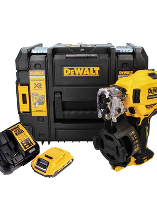 Clavadora a batería DeWalt DCN 45 RND1 clavadora de bobina 18 V 19 - 44 mm sin escobillas + 1x batería 2,0 Ah + cargador + TSTAK