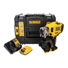 Clavadora a batería DeWalt DCN 45 RND1 clavadora de bobina 18 V 19 - 44 mm sin escobillas + 1x batería 2,0 Ah + cargador + TSTAK