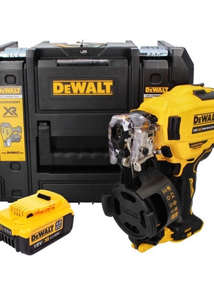 Clavadora a batería DeWalt DCN 45 RNNT, clavadora en bobina 18 V 19 - 44 mm sin escobillas + 1x batería 4,0 Ah + TSTAK - sin cargador