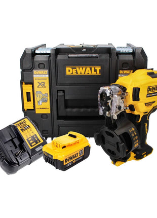 Cloueur à bobine DeWalt DCN 45 RNM1 18 V 19 - 44 mm sans balais + 1x batterie 4,0 Ah + chargeur + TSTAK