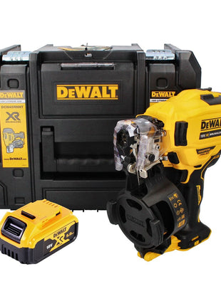 Clavadora a batería DeWalt DCN 45 RNNT, clavadora en bobina 18 V 19 - 44 mm sin escobillas + 1x batería 5,0 Ah + TSTAK - sin cargador