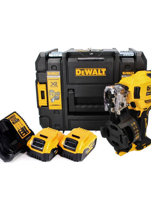 Clavadora a batería DeWalt DCN 45 RNP2 clavadora de bobina 18 V 19 - 44 mm sin escobillas + 2x batería 5,0 Ah + cargador + TSTAK