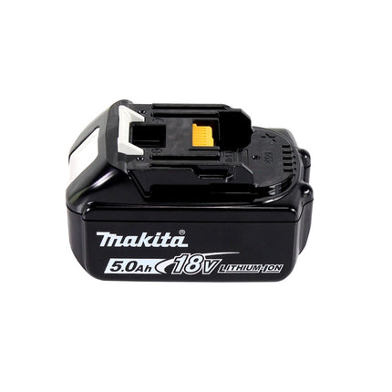 Makita DBS 180 T1J cordless band file 18 V 9 x 533 mm brushless + 1x rechargeable battery 5.0 Ah + Makpac - without charger