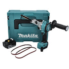 Makita DBS 180 T1J cordless band file 18 V 9 x 533 mm brushless + 1x rechargeable battery 5.0 Ah + Makpac - without charger
