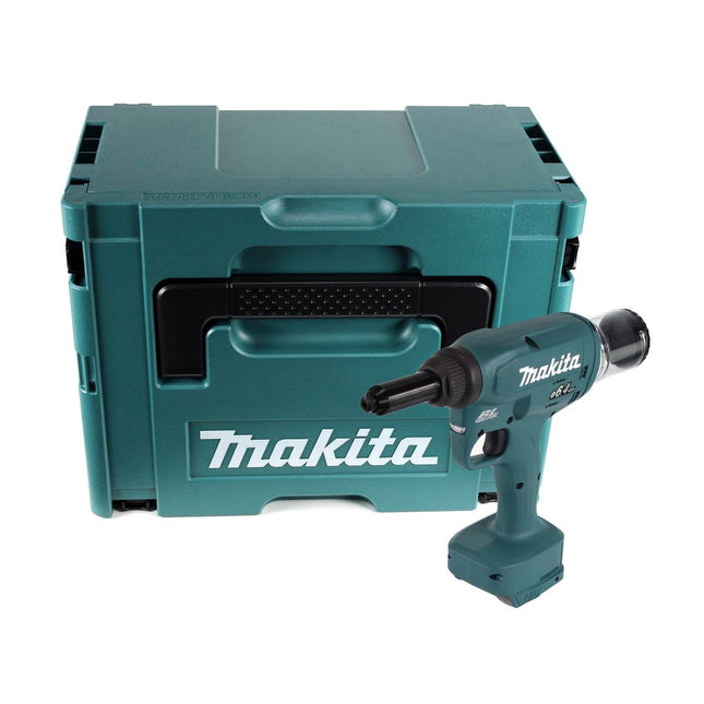Makita DRV 250 ZJ Rivettatrice a batteria 18V 20kN Brushless + Valigetta Makpac - senza batterie, senza caricabatterie