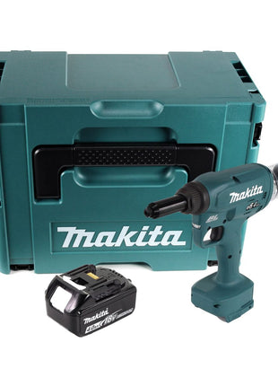 Makita DRV 250 M1J remachadora a batería 18 V 20 kN sin escobillas + 1x batería 4,0 Ah + Makpac - sin cargador