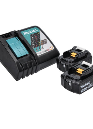 Makita DLX 2221 JX2 kit combinado de batería 18 V con DHP 483 40 Nm + DTD 155 140 Nm sin escobillas + 2x batería 3,0 Ah + cargador + Makpac