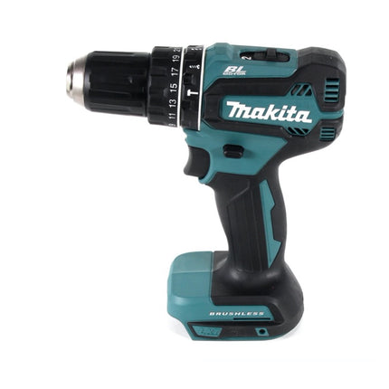 Makita DLX 2334 J cordless combo kit 18 V with DHP 485 50 Nm brushless + DGA 504 125 mm brushless + 3x rechargeable battery 3.0 Ah + charger + Makpac