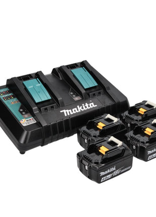 Makita DLX 2140 PMJ kit combinado de baterías 18 V con DHP 482 62 Nm + DHS 710 190 mm + 4x baterías 4.0 Ah + cargador doble + 3x Makpac