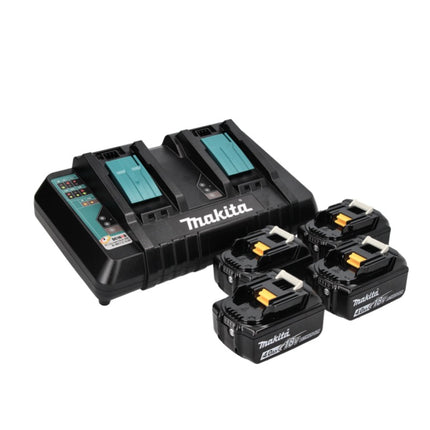 Makita DLX 2140 PMJ kit combinado de baterías 18 V con DHP 482 62 Nm + DHS 710 190 mm + 4x baterías 4.0 Ah + cargador doble + 3x Makpac