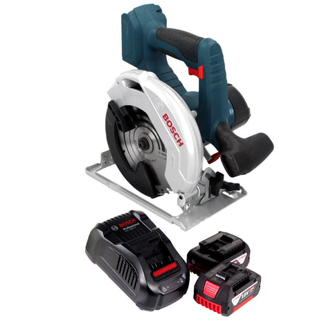 Sierra circular a batería Bosch GKS 18 V-57 Professional 18 V 165 mm + 2x baterías 4,0 Ah + cargador