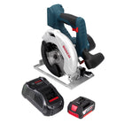 Sierra circular a batería Bosch GKS 18 V-57 Professional 18 V 165 mm + 1x batería 6,0 Ah + cargador