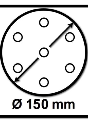 Discos abrasivos Festool STF D150/48 Granate P280 150 mm 400 piezas (4x 575169) para RO 150, ES 150, ETS 150, ETS EC 150, LEX 150, WTS 150, HSK-D 150