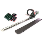 Akumulatorowe nożyce do żywopłotu Metabo AHS 18-65 V 18 V 63 cm + 2x akumulator 4,0 Ah + ładowarka