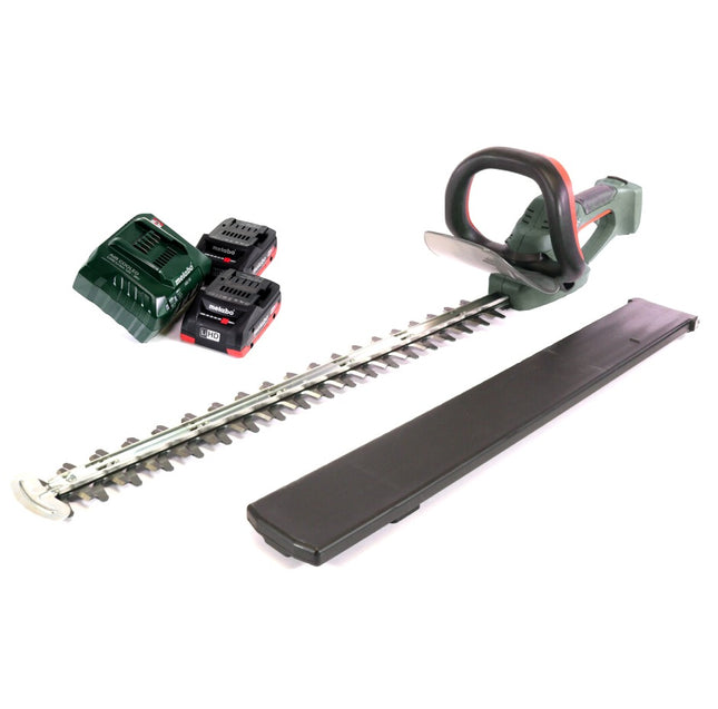 Metabo AHS 18-65 V tagliasiepi a batteria 18 V 63 cm + 2x batteria 4,0 Ah + caricatore