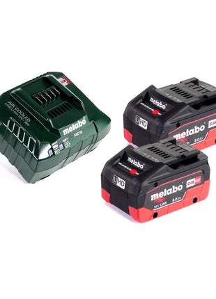 Cortasetos a batería Metabo AHS 18-65 V 18 V 63 cm + 2x baterías 8,0 Ah + cargador