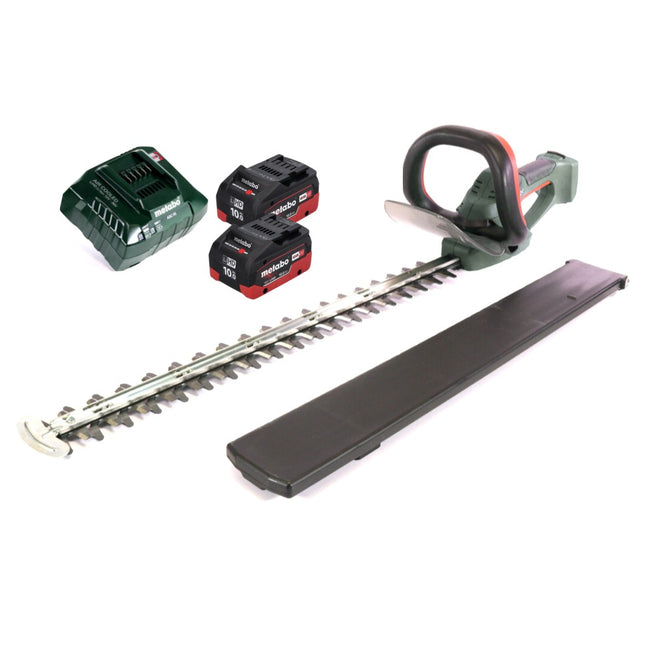 Metabo AHS 18-65 V cordless hedge trimmer 18 V 63 cm + 2x battery 10.0 Ah + charger