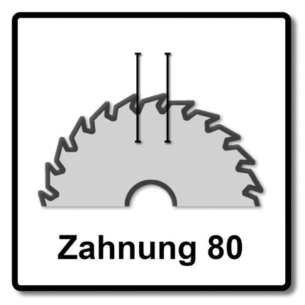 Festool 3x TF80 A Jeux de lames de scie circulaire spéciale 254 x 2,4 x 30 mm (3x 575978) pour scie à table TKS 80