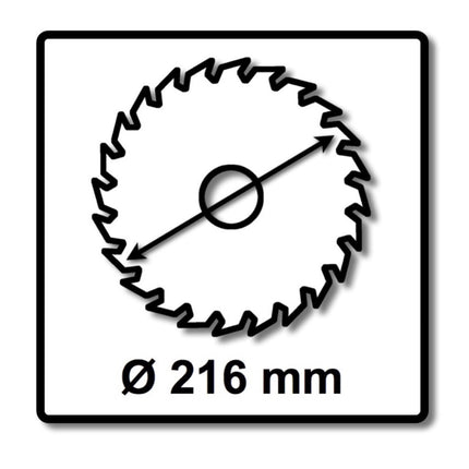 Festool Universal Kreissägeblatt Set 2x HW 216 x 30 x 2,3 mm W36 216 mm 36 Zähne ( 2x 500124 ) - Toolbrothers