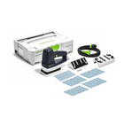 Lijadora lineal Festool LS 130 EQ-Plus DUPLEX 260 W 133 x 80 mm + 1x zapata de perfil radial R25 + 400x tiras de lijado + Systainer